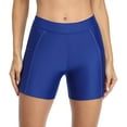 thumbnail image 3 of Women's Swimsuit Bottom Stretchy Fitness Board Short with Pockets Swim Trunk, 3 of 5