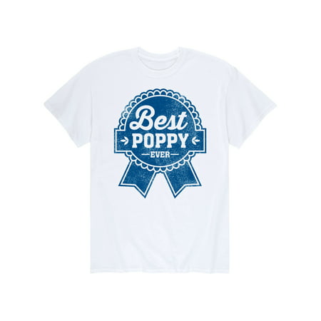 Beer Label Best Poppy Ever  Grandpa Shirt Gift - Adult Short Sleeve (Best Shock Top Beer)