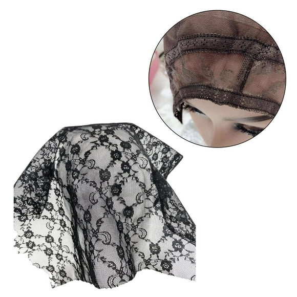 Material de malla de red de encaje de 1 yarda para cierres frontales de Negro Colcomx Peluca de encaje de peluca