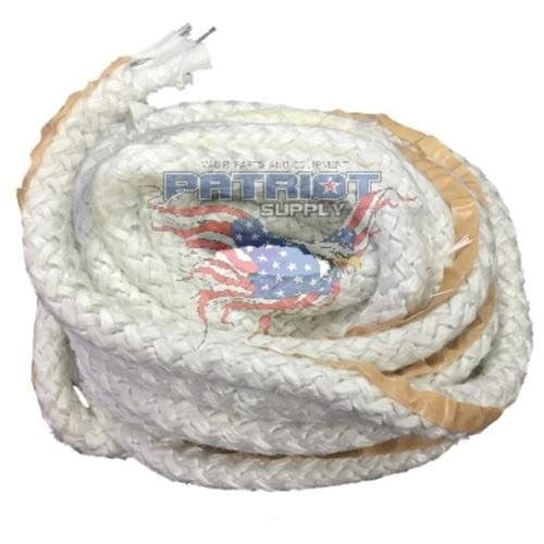 Lynn 9409 25 x 1/2 OD Self Adhesive Kaowool Rope Gasket 1000 F