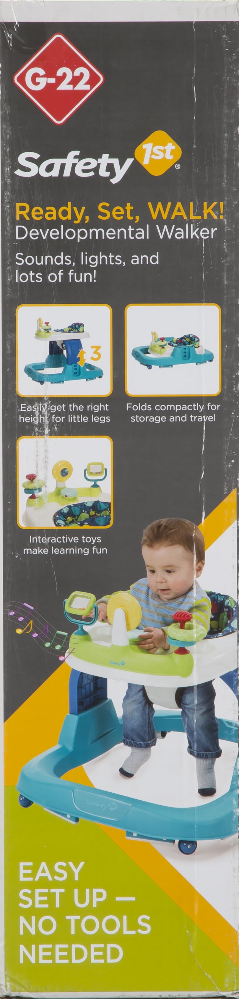 safety first sounds and lights walker