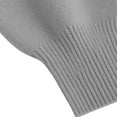 thumbnail image 5 of Comdrip Chandails Confortables pour Femmes Chandails Surdimensionnés Confortables en Tricot Col Rond Automne Chandail Tendance Tenues d'Automne Chandail Col Roulé Femmes, Gris m, 5 of 5