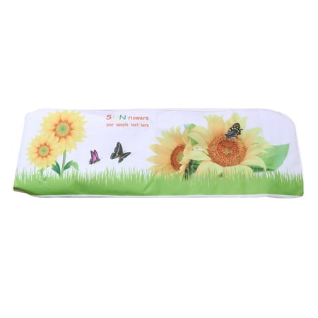 

Wall-Mounted Air Conditioner Dust Cover Dustproof Printing Cover Case Home Decoration (Sunflowers)
