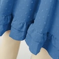 thumbnail image 6 of New Fashion Basic Soft Women Short Sleeve Floral A Line Stretch Midi Dress With Elasticity Sexy Trendy Casual Skirt, 6 of 7