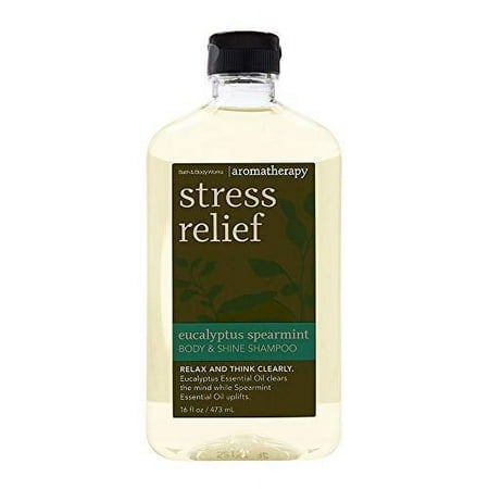 Bath & Body Works Shampooing Anti-Stress Eucalyptus Menthe Verte Corps & Brillance 16 Fl Oz