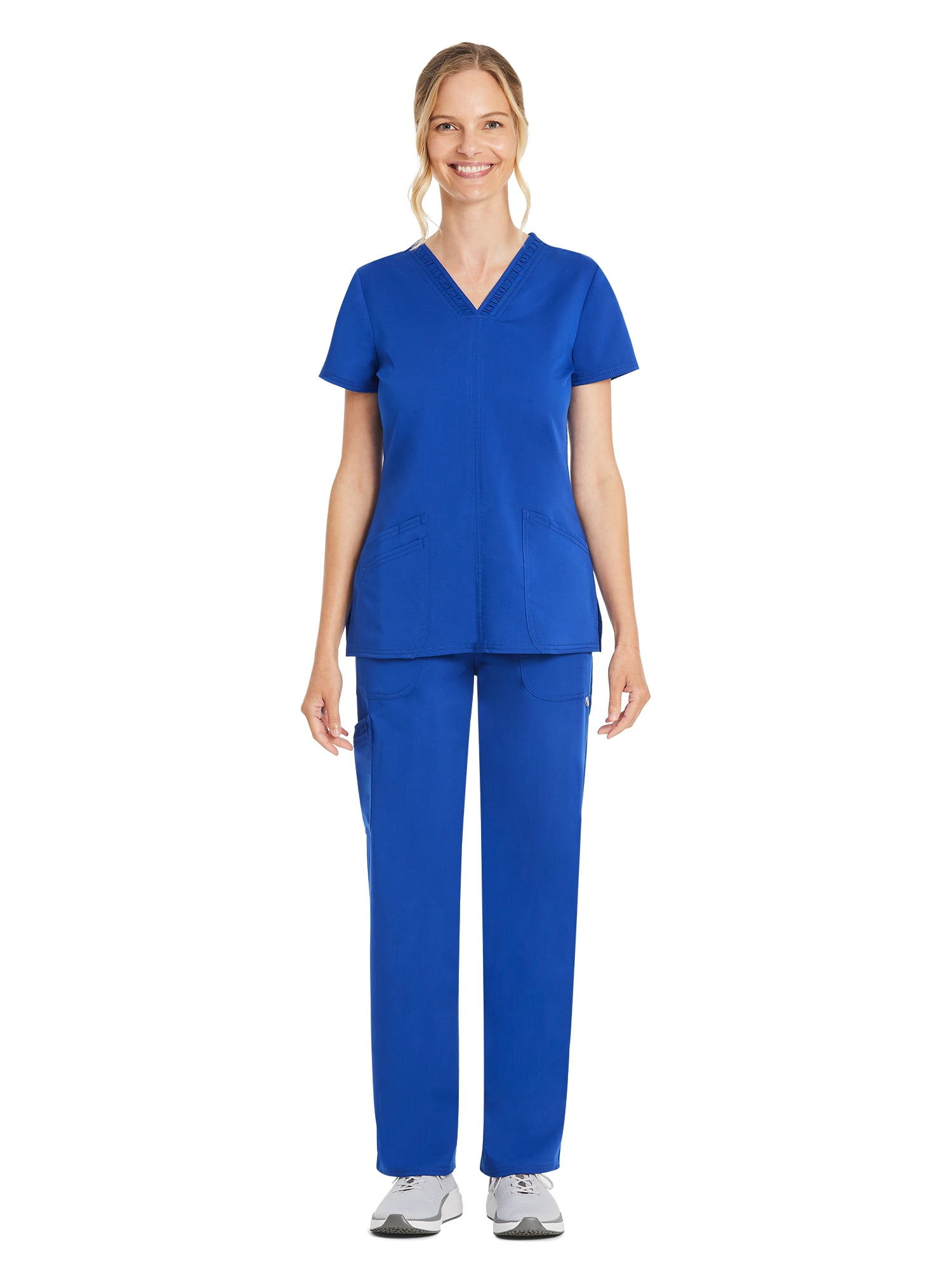Scrubstar Women's Premium Ultimate Stretch V-Neck Scrub Top, Sizes XS-3XL