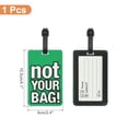 thumbnail image 2 of Luggage Tag (Not Your Bag), Funny Travel Baggage Bag Tag Suitcase Identifier Label for Women Men Green, 2 of 6