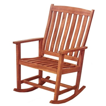41" Acacia Wood Outdoor Patio Rocking Chair