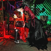 Haunted Hill Farm 7 ft Motion-Sensor Soul Harvester Halloween Animatronic by Tekky, HHSOULHARVSTR-1FLSA