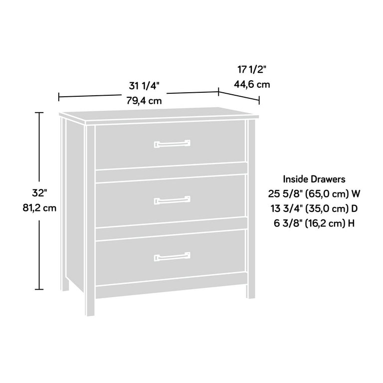 Sauder Cannery Bridge 3-Drawer Chest Furniture, Bedroom Sauder Cannery Bridge 3-Drawer Chest Furniture, Bedroom