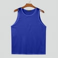 thumbnail image 4 of INCERUN Mens Round Neck Sleeveless Tank Tops Summer Casual Sport Gym Slim Fit Blouse Vest T Shirt, 4 of 4