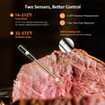 thumbnail image 3 of INKBIRD Wireless BBQ Thermometer, Bluetooth 5.4 Meat Thermometer with 5MM Ultra Thin Probe, HD LCD Display, 60 Min Offline Data Storage, Temperature Alarms for Grilling, Cooking, Roasting, Sm, 3 of 12