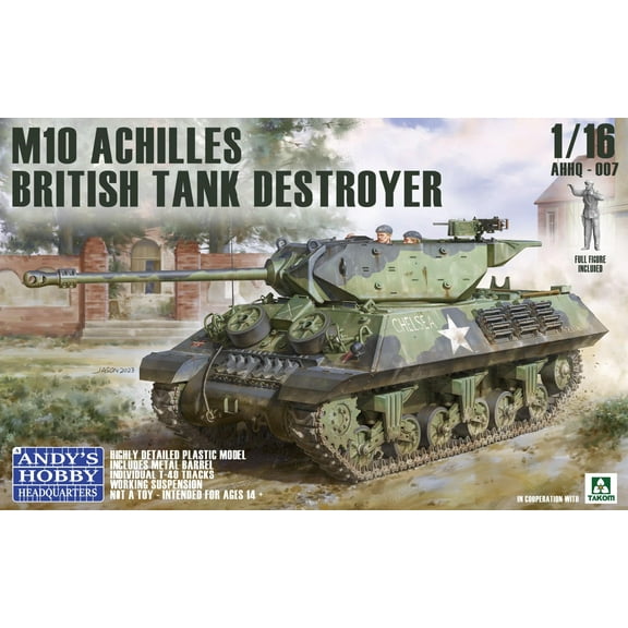 TAKOM AHHQ-007 1/16 British M10IIc Tank Destroyet Achilles Assemble Model Kit