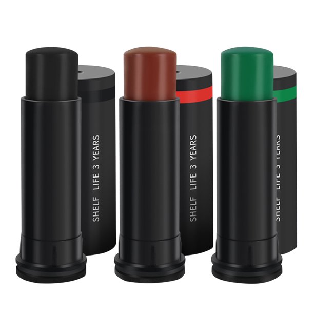3 colores Camo Color Stick Anti-Sun Camuflaje Pintura facial Traje para deportes al aire libre Likrtyny Para Estrenar