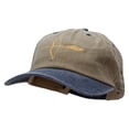 thumbnail image 2 of Archery and a Bow Embroidered Pigment Dyed Wash Cap - Khaki Navy OSFM, 2 of 5