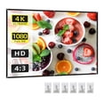 thumbnail image 1 of Amdohai 84 Inch Projector Screen 4:3 HD 4K Foldable Portable Double Sided Projection Anti-Crease Movie, 1 of 8