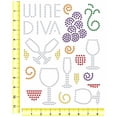 thumbnail image 3 of Magnetic Rhinestone Template Set - WINE DIVA, 3 of 4