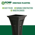 thumbnail image 5 of FCMP Outdoor Heritage Self Watering Outdoor Garden Patio Planter Pot, 2 Pack, 5 of 8