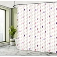 thumbnail image 4 of Ambesonne Modern Shower Curtain, Geometric Polka Dot Pattern, 69"Wx75"L, Blush Purple, 4 of 4