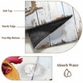 thumbnail image 5 of Vintage Rooster Front Door Rugs 2x3 ft Colorful Chicken White Wooden Broad Small Rug for Entryway Non Slip Washable Bathroom Door Mat Absorbent Floor Mat for Indoor Entrance, 5 of 9