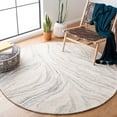 thumbnail image 2 of SAFAVIEH Metro Athens Abstract Area Rug, Ivory/Grey, 4' x 4' Round, 2 of 11