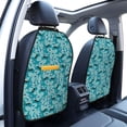 thumbnail image 3 of Fuzoiu Shark Wearing Sunglasses Print 2 Pack Kick Mat Back Seat Protector With 3 Storage Pockets, Universal Car Seat Back Organizer For Kids Pets, Waterproof Backseat Protector For Most Car, 3 of 8
