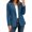 Blue, variant on Sentmoon Cardigan for Women Solid Color Long Sleeve Lapel Button Down Blazer Jacket with Pockets Casual Suit Coat for Office Work S-XXXXXL