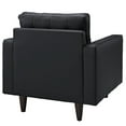 thumbnail image 4 of Ergode Empress Armchair Leather Set of 2 - Black, 4 of 5