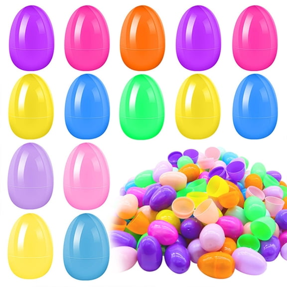 Fillable Easter Eggs Large Colorful Plastic Easter Eggs for Basket Fillers Egg Hunt Party Decorations Kids Easter Gift