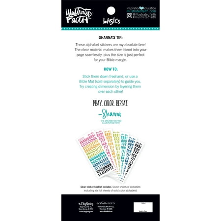 Christian Faith Stickers - Illustrated Faith Basics Clear Sticker Booklet 4