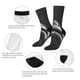 thumbnail image 4 of Balery Black And White Shark Calcetas Largas con Estampado para Hombre y Mujer – Suaves y Transpirables, Talla Única (US 5-11), 4 of 6