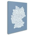 thumbnail image 3 of Trademark Art 'STEEL-Germany Regions Map' Canvas Art by Michael Tompsett, 3 of 4