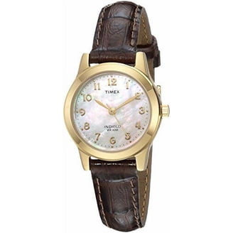 Timex Easy Reader Burgundy Leather Womens Watch - Walmart.com display picture 3