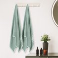 thumbnail image 4 of REGALWOVEN Cotton Bath Towels Set, 2 Pack Soft, Highly Absorbent and Quick Dry Towels Bathroom Green 28' x 56', 4 of 8