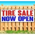 thumbnail image 1 of Tire Sale Now Open 13 oz Vinyl Banner With Metal Grommets, 1 of 4