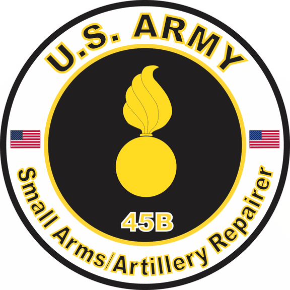 3.8 Inch U.S. Army MOS 45B Small Arms Artillery Repairer
