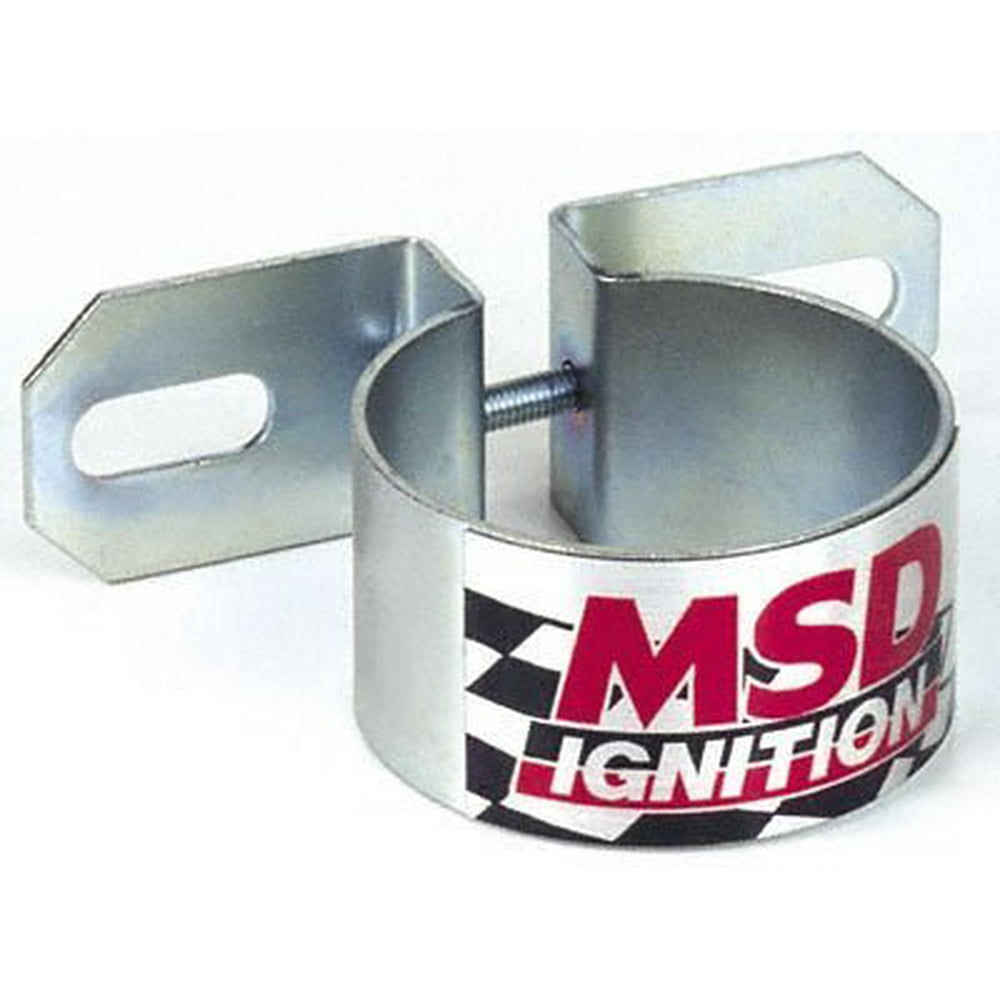 8213 Chrome Universal Coil Bracket, Coil canister bracket By MSD