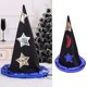 thumbnail image 3 of Delicado sombrero de Halloween con sombrero de bruja de estrella y luna, sombrero de mago para actividades al aire libre, 3 of 5