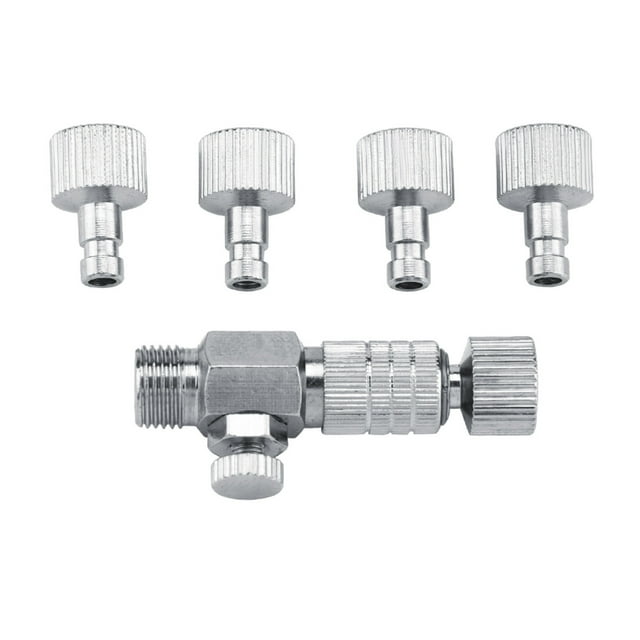 Kit de desconexión rápida de manguera de aire para aerógrafo con accesorios de 1/8'' con 4 piezas para una fácil conexión
