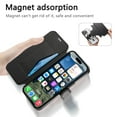 thumbnail image 4 of for iPhone 13 Pro Max Wallet Case with Camera Lens Protector Film, Clear Magnetic Phone Cover Compatible with Mag-Safe Charging, RFID Blocking PU Leather Case with Card Holder Flip Kickstand, Black, 4 of 11