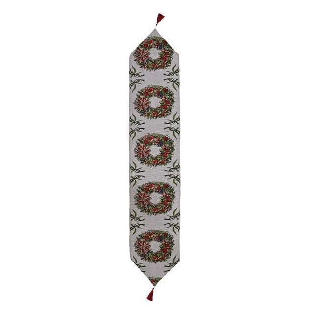 Christmas Table Runner Table Cloth Classic Table Cover Xmas Tablecloth for Restaurant Birthday Apartment Easter