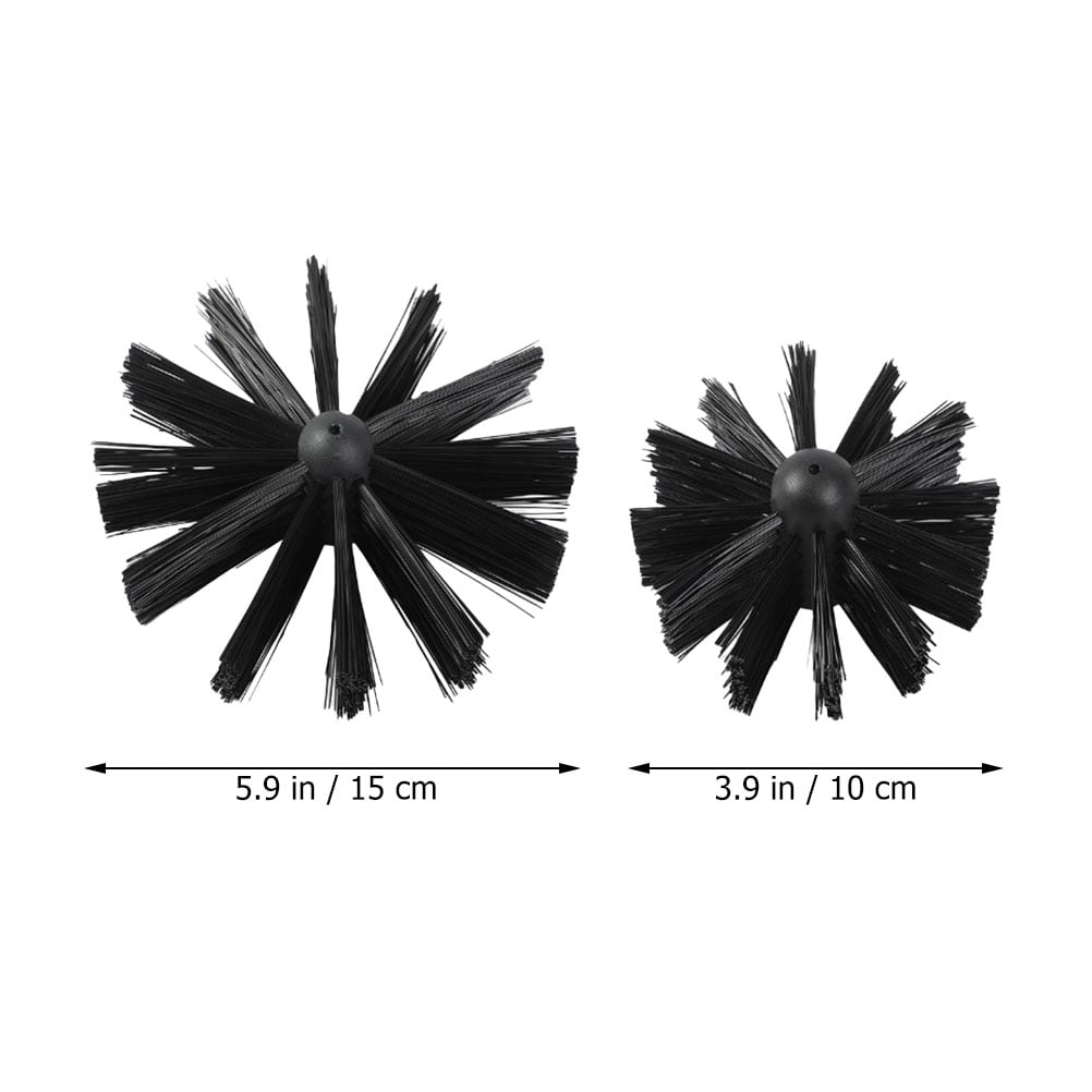 Milisten Chimney Cleaning Set Chimney Cleaning Brush Black Plastic 2Pcs