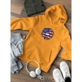 thumbnail image 3 of Patriotic Sunflower Bold Lineart Hoodie Juniors -Image by Shutterstock,  Large, 3 of 4