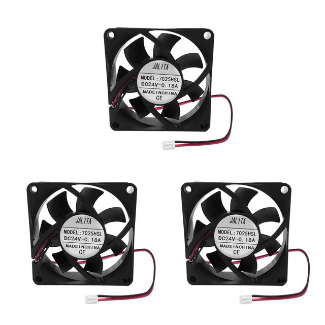 Youkk Cooling Fan Computer CPU Cooler Laptop Desktop Cooling 7cm Gaming Computer Accessory 7x7x2. 5cm 3Set