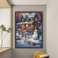 thumbnail image 4 of Hilo de bordar de algodón Wdftyju 11CT estampado casas de muñeco de nieve 45x60cm, 4 of 9