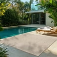 thumbnail image 3 of Savara Nima Indoor/ Outdoor Polypropylene Beige Flat Weave Area Rug, 8x10, 3 of 6