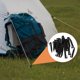 thumbnail image 5 of Tienda de campaña de playa, 150 unidades, refugio para exteriores, toldo con cuerda, clavos de fijación, sombra para el suelo, camping, plástico, 5 of 6