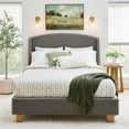 thumbnail image 6 of Better Homes & Gardens Windsor Platform Bed with Wingback Headboard, King, Gray Boucle, 6 of 9