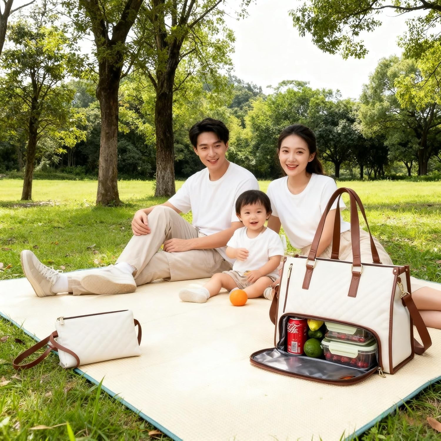 2 in 1 Tote Bag Lunch Bag Combo for Women with 15.6 Inch Laptop Compartment, Insulated Leakproof Meal Carrier for Office Commutes, Business Travel, and Everyday Use