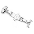 thumbnail image 1 of Jumpingount Hebilla de despliegue de cierre de correa de reloj de acero inoxidable para accesorios de reloj reemplazables, 22 mm, negro Ropa, zapatos y accesorios Miscelánea plata 20 mm Jumpingount AP1139-09B, 1 of 6